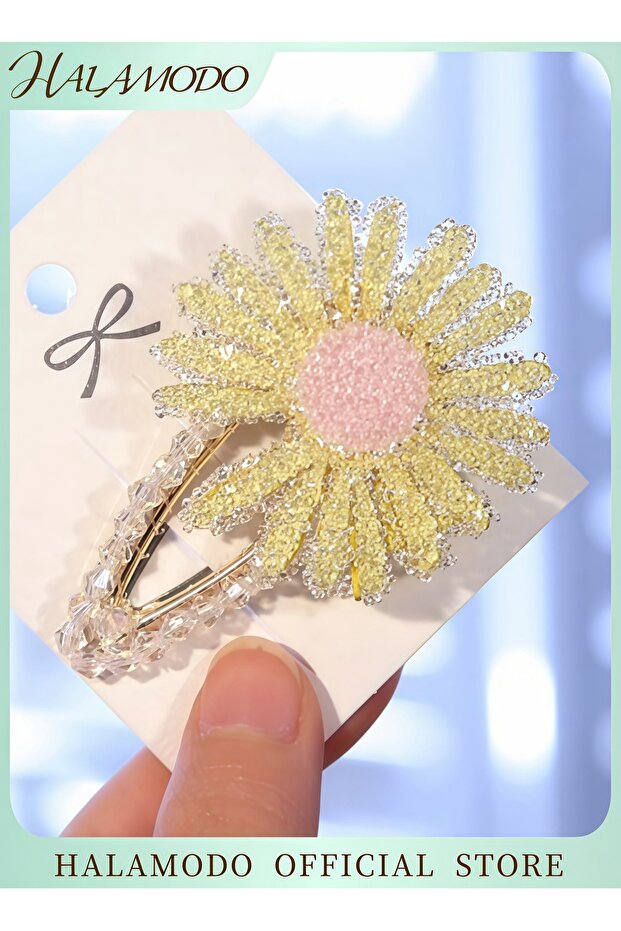 دبوس شعر مرصع بأحجار الراين - 1