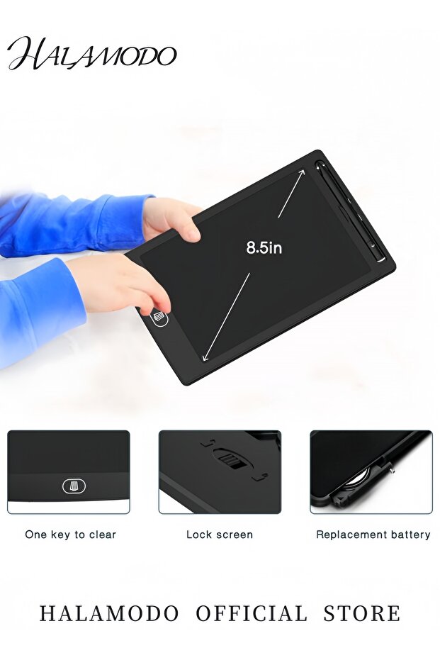 السبورة الإلكترونية LCD باللون الأسود - 7