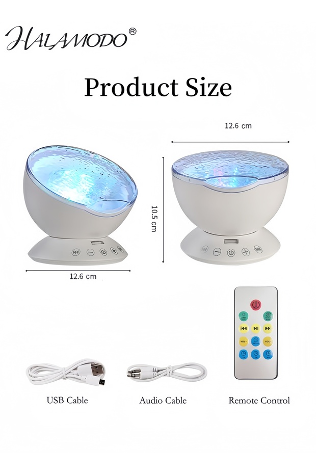 مصباح موجة المحيط الأبيض، جهاز عرض بصري - 6