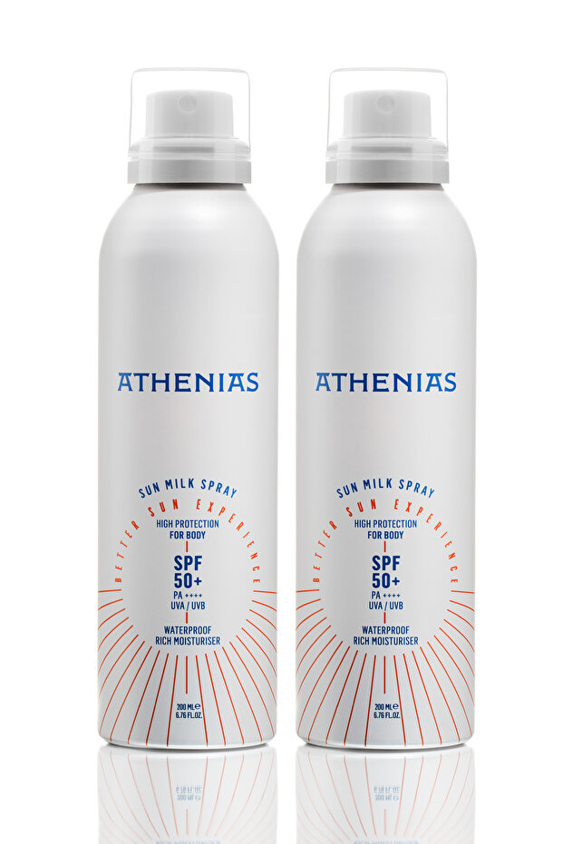 Sun Milk Spray Spf50+ All Skin Types Uva Uvb High Protection Sun Cream 200 Mlx 2 Pcs