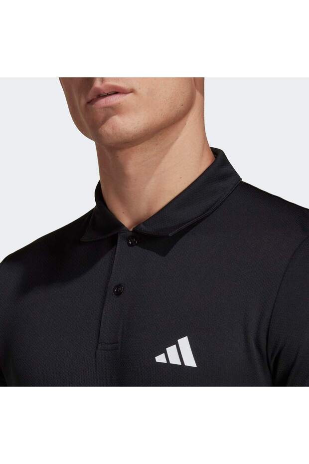 Essentials Erkek Siyah Polo Tişört (IB8103) - 5