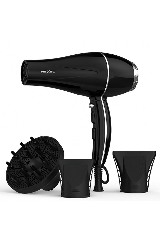 Professional Ionic Hair Dryer 2600W | Cool Shot, 2 Heat/Speed Modes, Diffuser, Low Noise