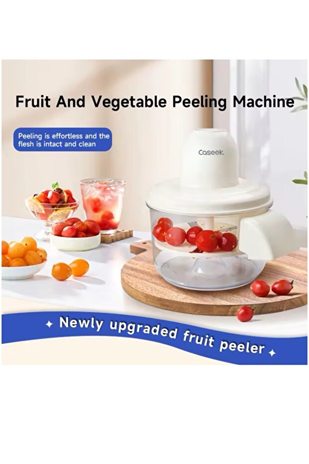 Sarımsak Üzüm Erik Sebze ve Meyve Soyma Makinesi Blender Soyma Aleti - 3