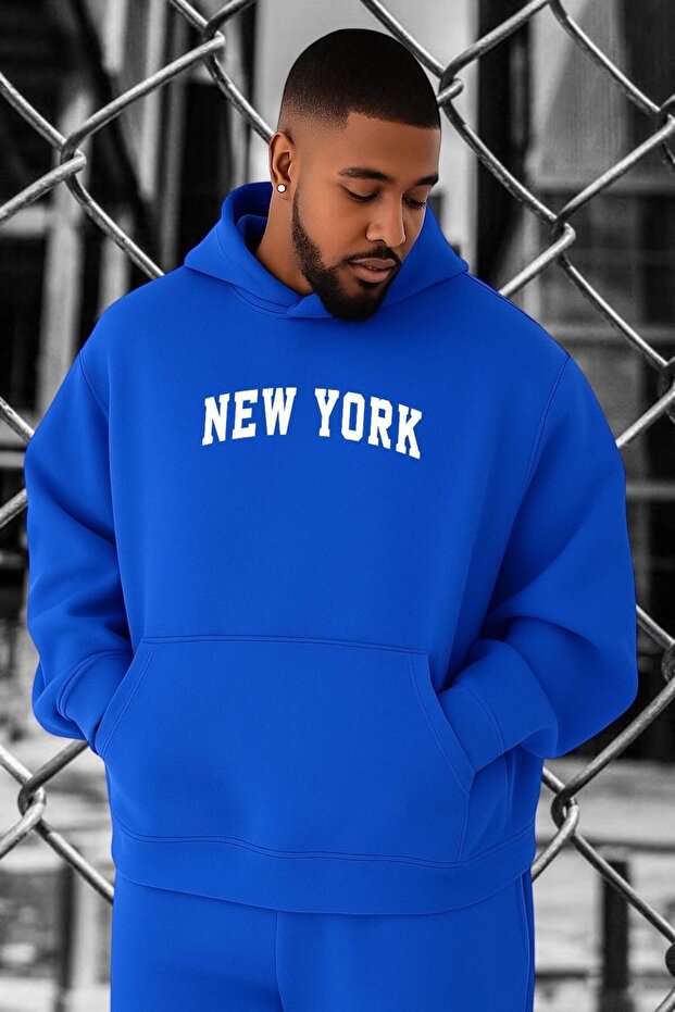 New York Printed Oversized Sweatshirt