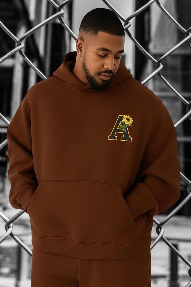 سويت شيرت كبير الحجم بطبعة باكلي