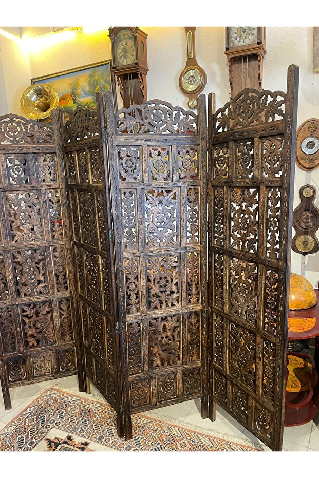 Ahşap oymalı paravan - 2