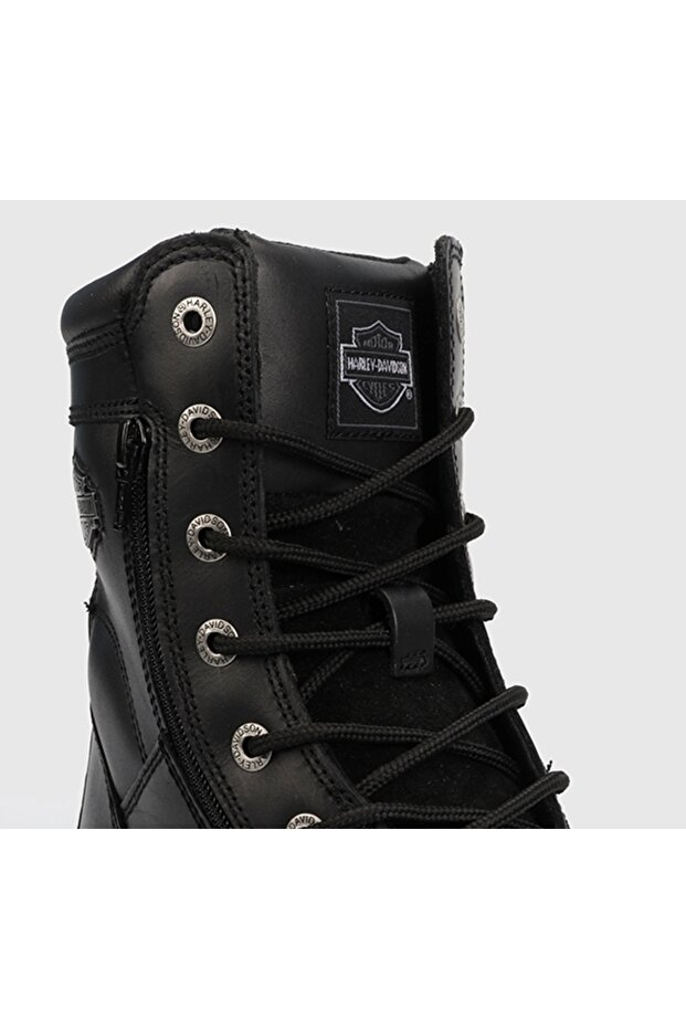 Riddick Siyah Erkek Deri Asker Botu 025M100552-B14 - 5