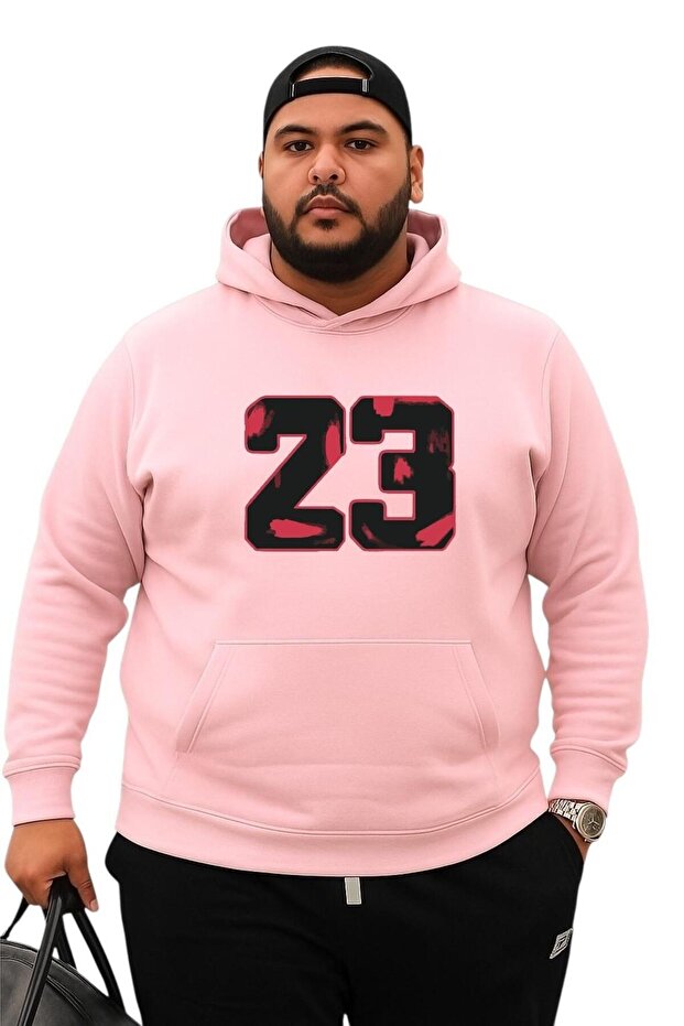 سويت شيرت مقاس كبير مطبوع عليه 23