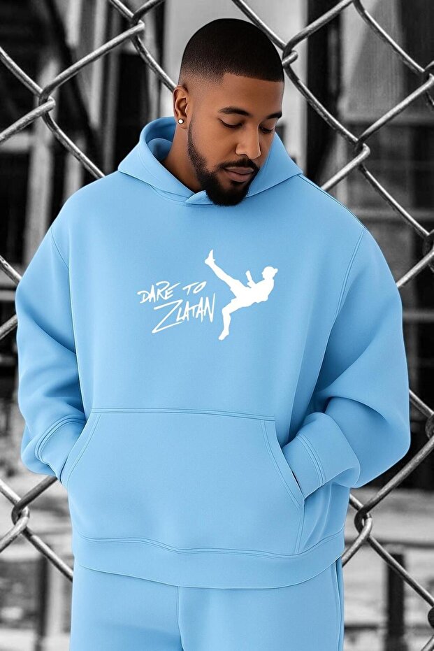 سويت شيرت بوكسور مطبوع بمقاس كبير