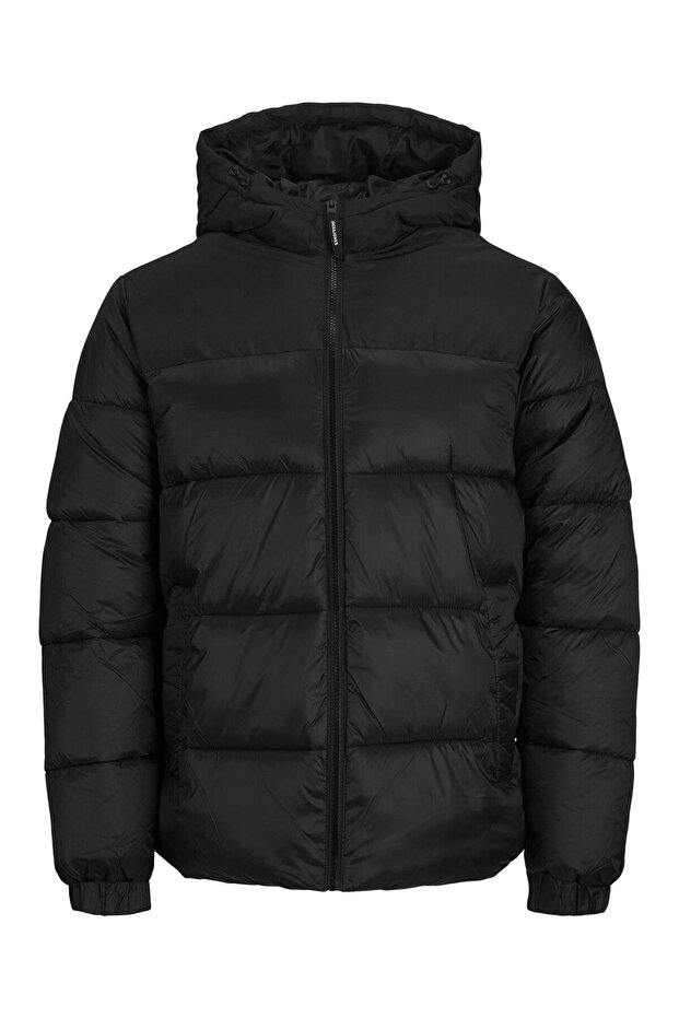 JACK JONES Men's Windproof Hooded Puffer Coat 12235859