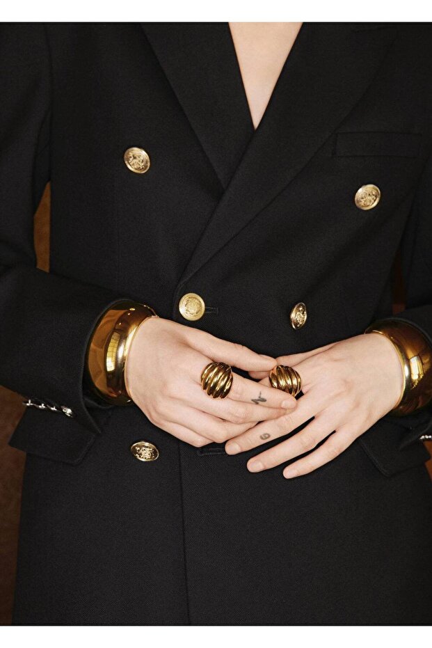 Çift düğmeli blazer ceket - 8