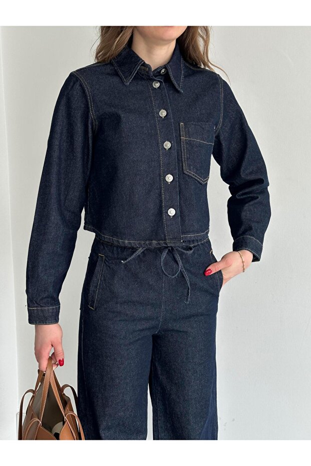 Jeans-Set mit elastischem Bund - 2