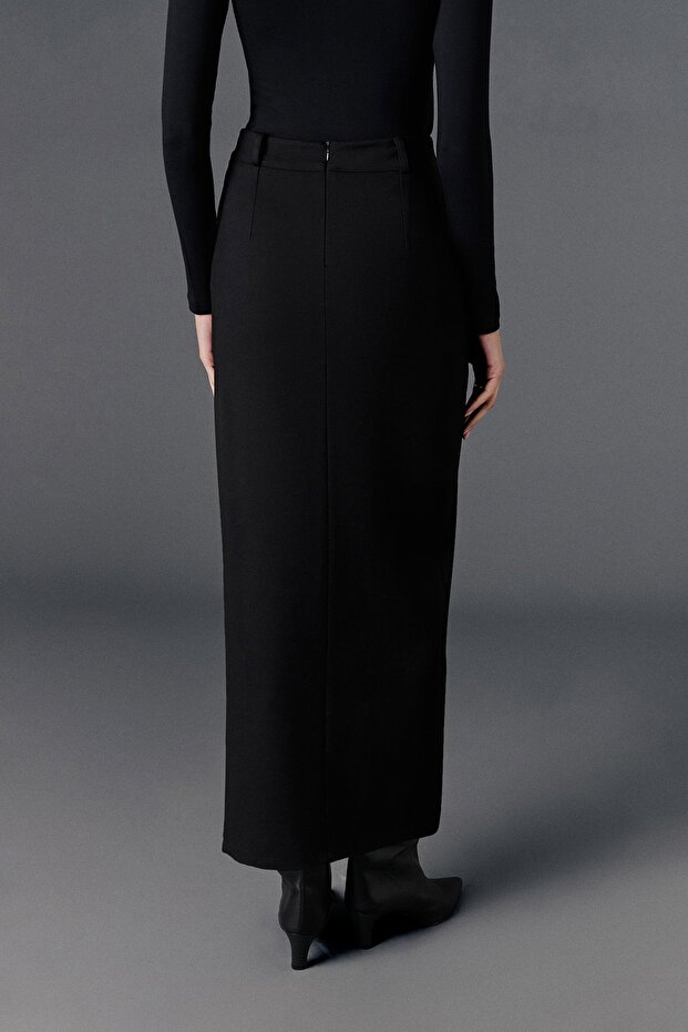 Yırtmaçlı maxi etek - 6