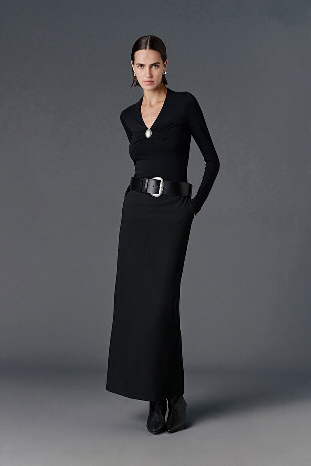 Slit Maxi Skirt - Premium Edition