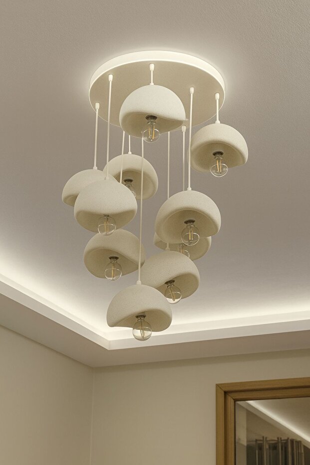 10 Lu beton avize sarkıt avize 20 cm - 2