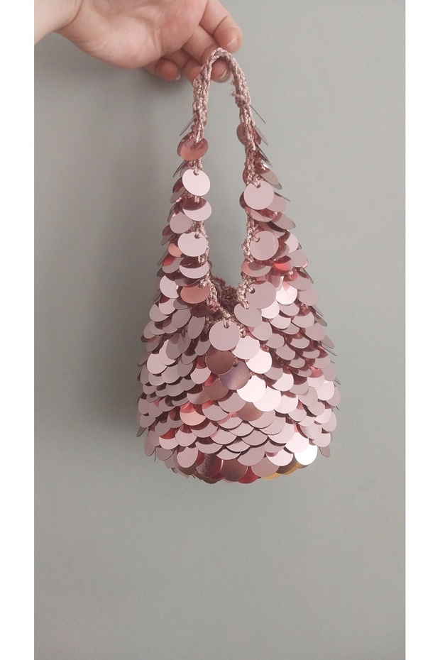 Pullu ışıltılı çanta - 1