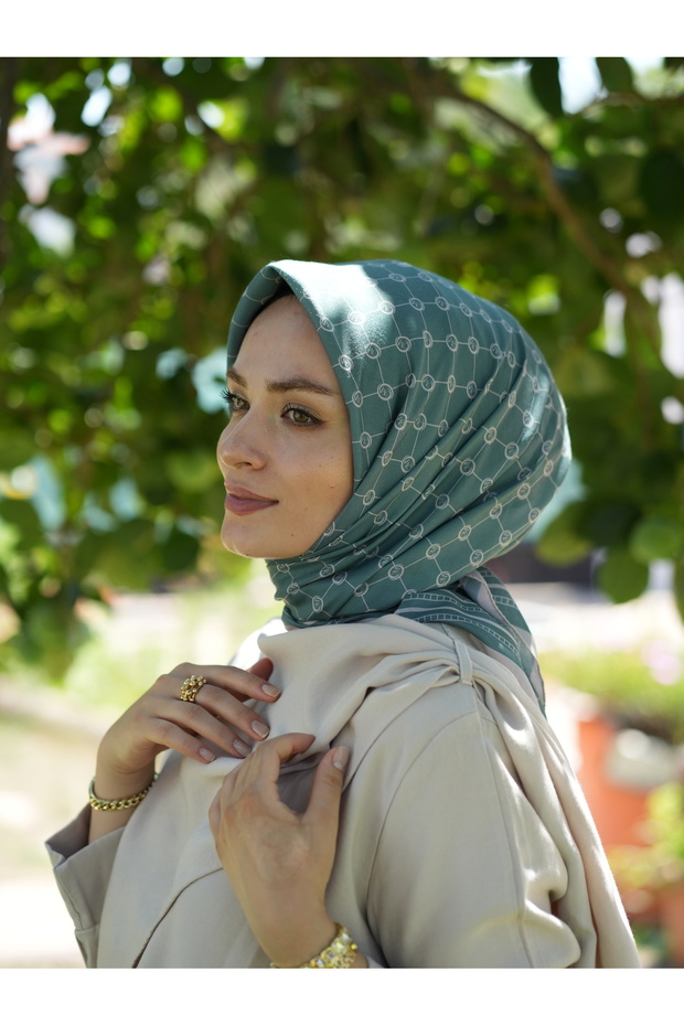 MONOGRAM PAMUKLU SOFT EŞARP - 1