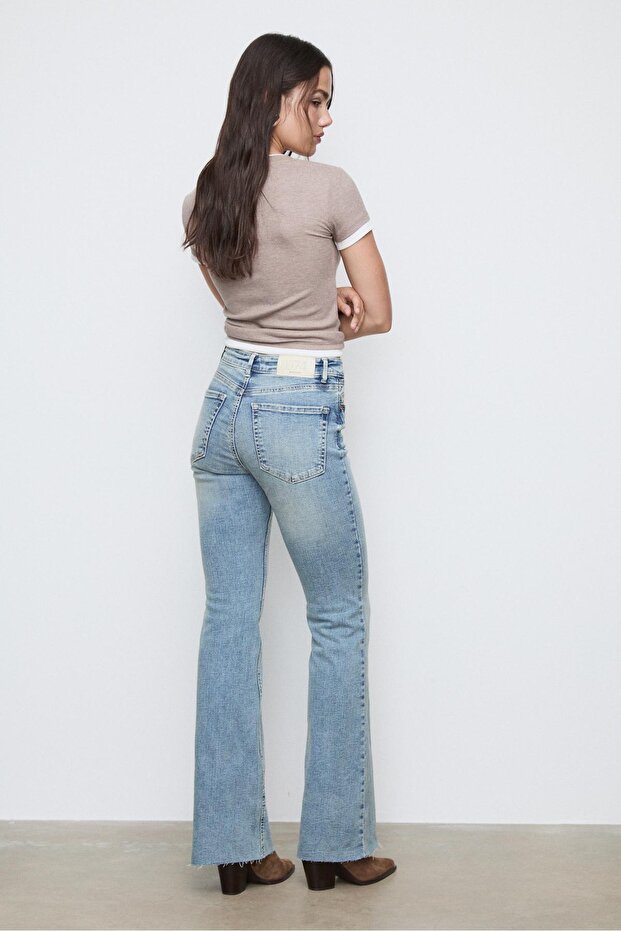 İspanyol paça slim fit jean - 4