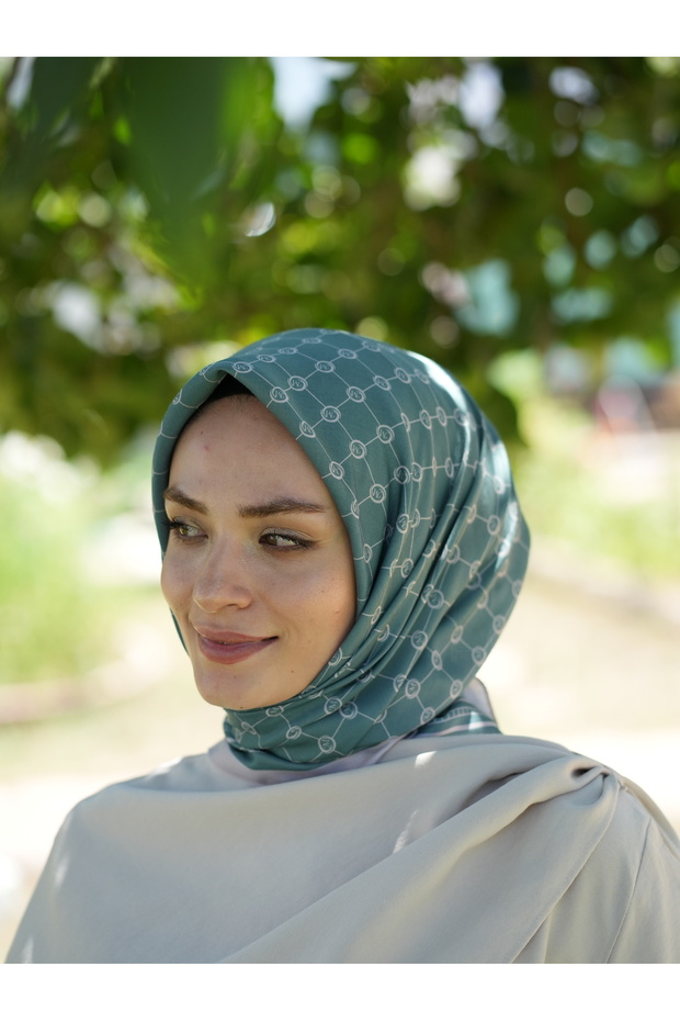 MONOGRAM PAMUKLU SOFT EŞARP - 4