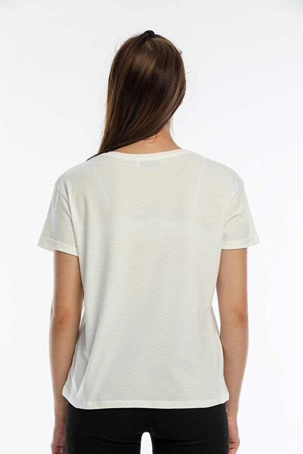 الليمون الأبيض المطبوع كم مزدوج أساسي - 4