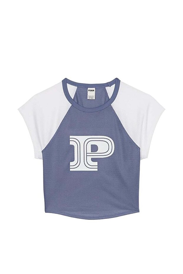 Mesh Tech Raglan Crop Tişört - 4