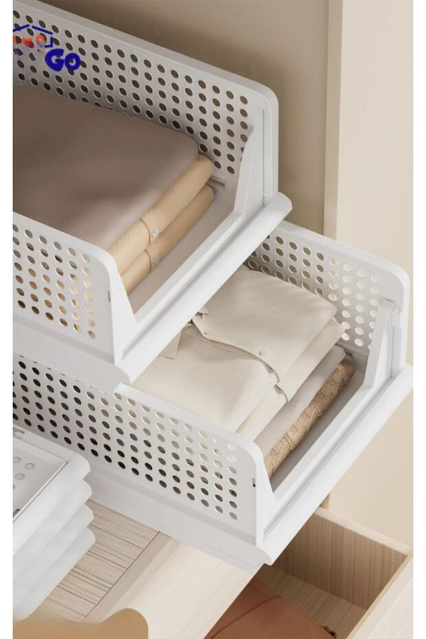 3 قطع رف منزلق متعدد الأغراض داخل الخزانة، رف متحرك للملابس الوظيفية والإكسسوارات المنزلية - 8