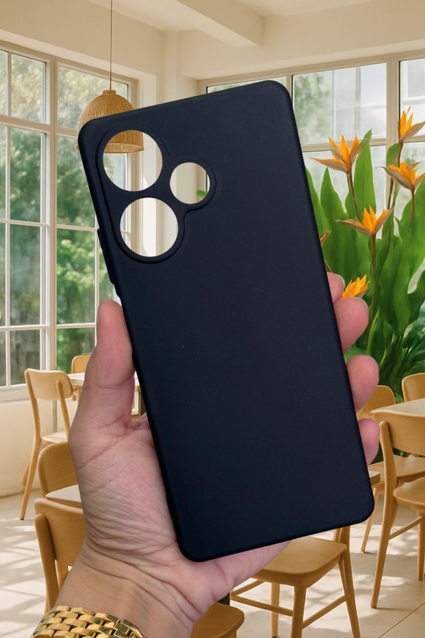 Infinix Hot 30I Compatible Silicone Shock-Absorbing Classic Protective Rubber Case