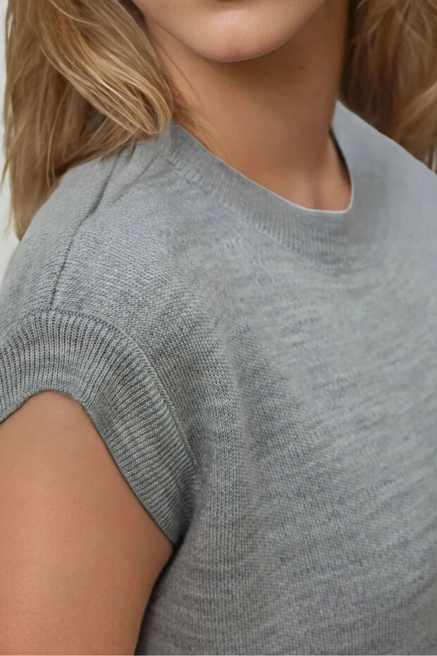 Bisiklet Yaka Triko Süveter - 5