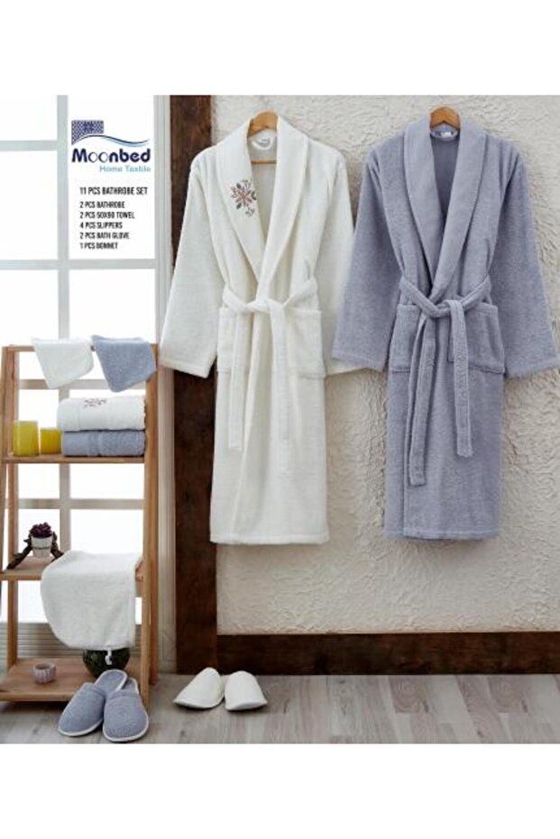 مجموعة رداء حمام مون بيد - 1