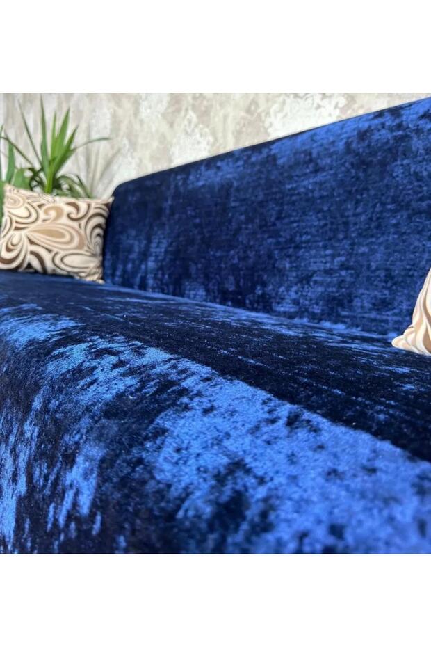 Kadife Geçirmeli Koltuk Örtü Seti 3+3 - 2