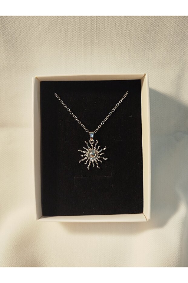 Güneş Çelik Kolye - 2