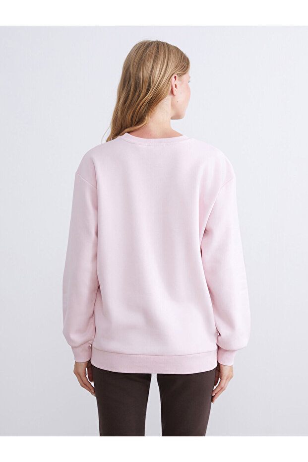 Hello Kitty Baskılı Oversize Kadın Kalın Sweatshirt - 5