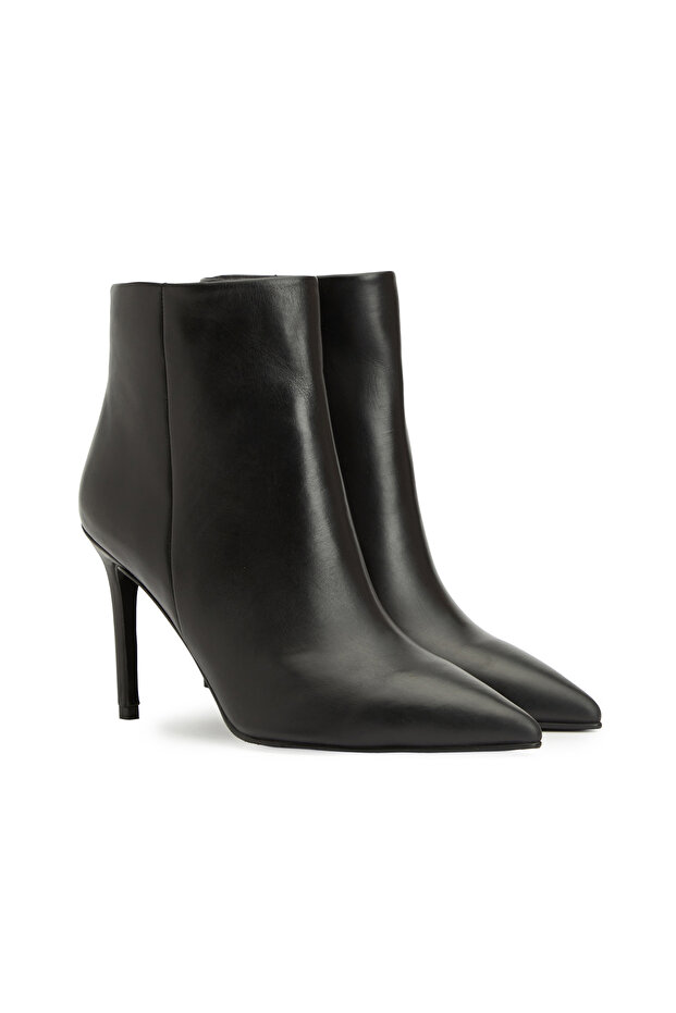 Siyah Kadın Deri Bot - 1