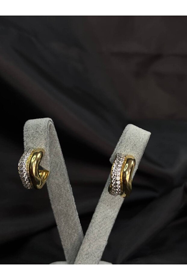 TAŞLI ÇELİK KÜPE - 1