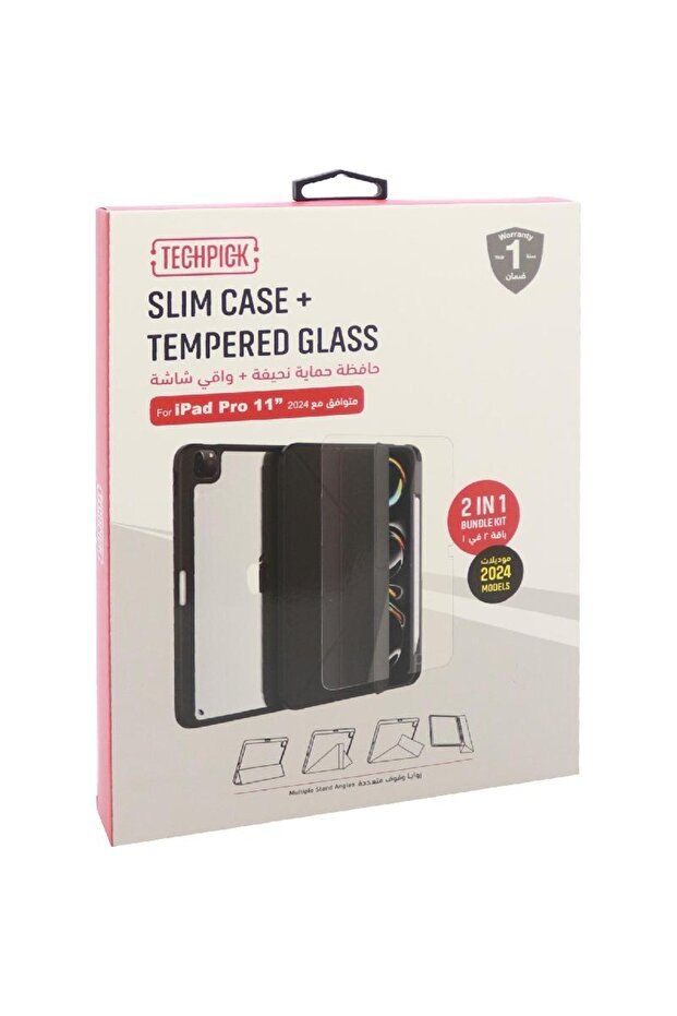 حافظة تابلت تيك بيك 2 في 1 مع واقي شاشة - 3