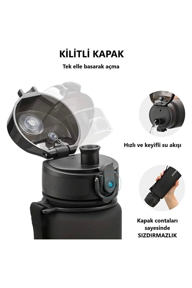 MATARA PİPETSİZ TRITAN SOFT TOUCH 3053 800 ML AURORA BLUE - 3