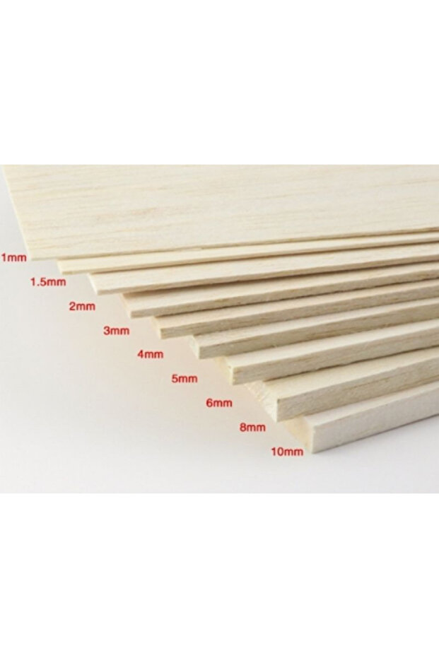 Balsa Levha 10Cmx100Cm 2Mm - 1