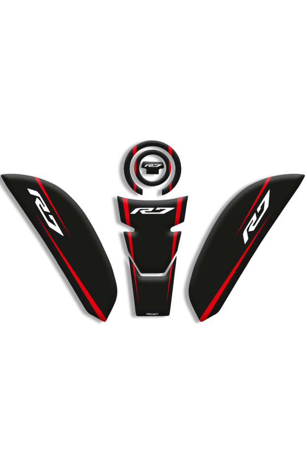 Motorcycle Tank Pad Yamaha R6 Tank Pad Set (2021/2024) Compatible 01
