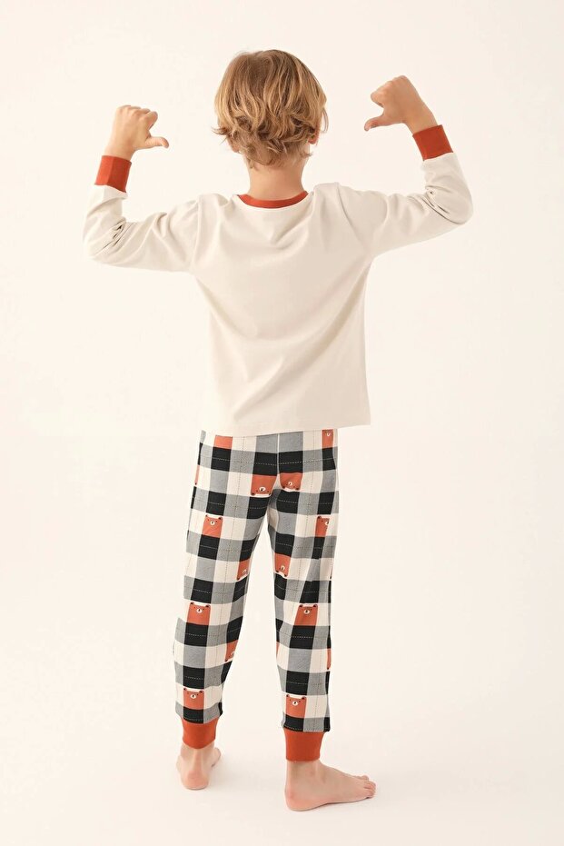 مجموعة الأب والابن المزدوجة - بيج - 4