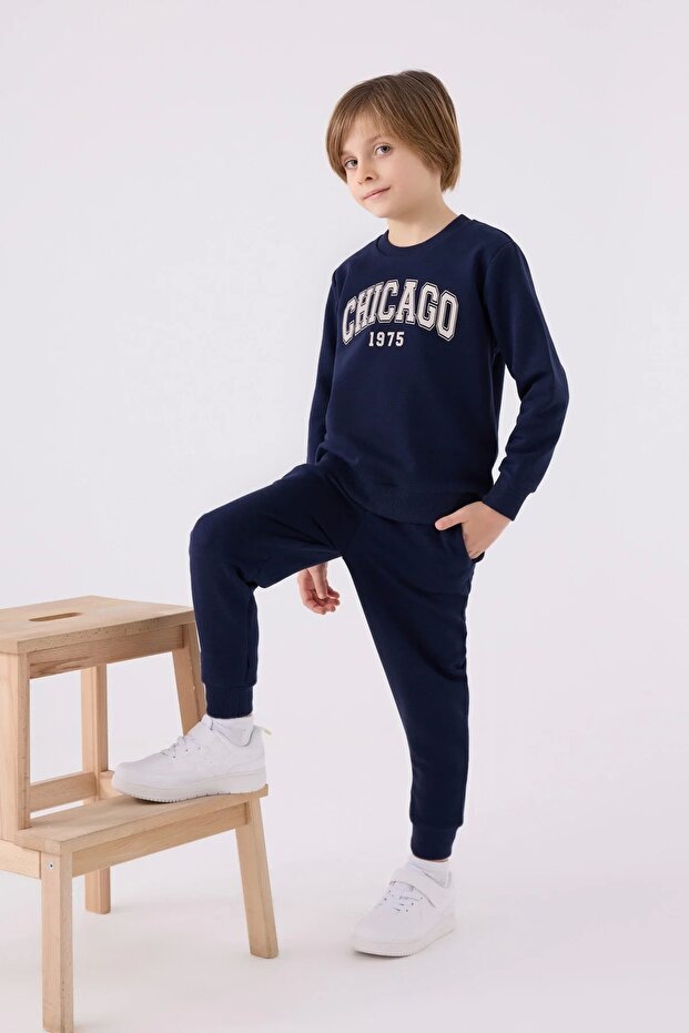 Boy's tracksuit - cobalt - 8