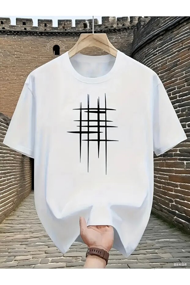 Graphic Printed Oversize Crew Neck T-Shirt