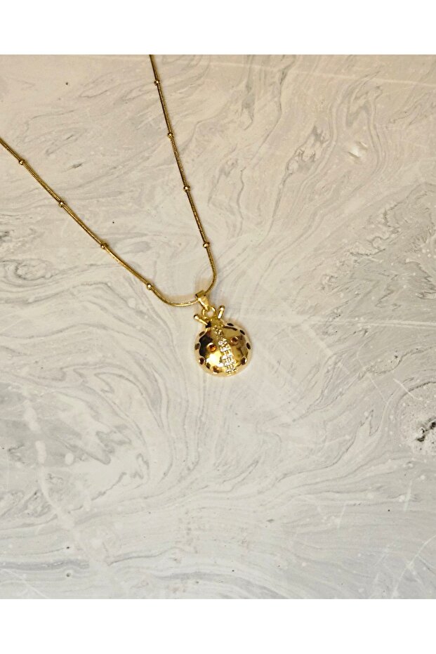 Ladybug Gold Color Necklace