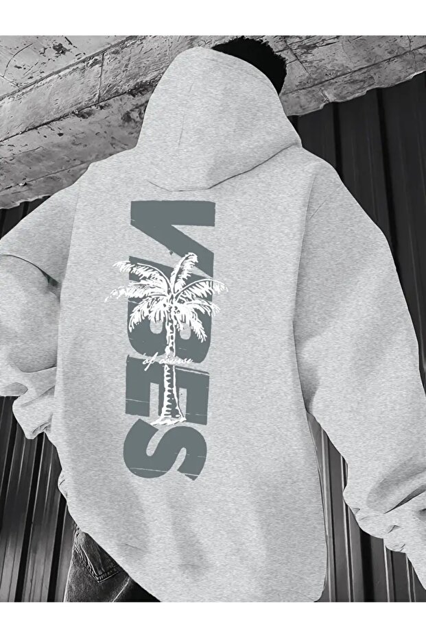 سويت شيرت مطبوع من VIBES مقاس كبير