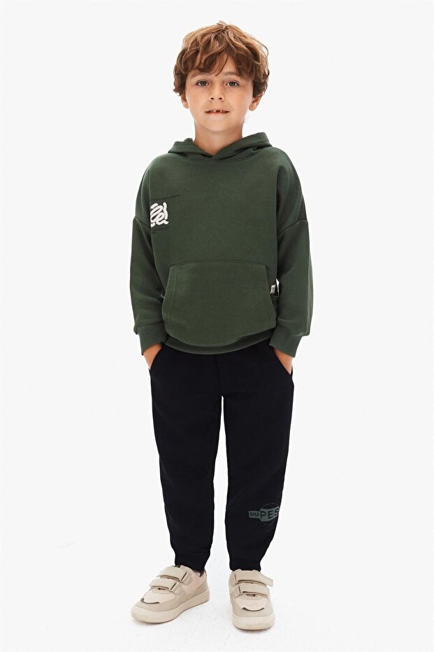Boy's Sweat Green 4-8 Years Old 49502