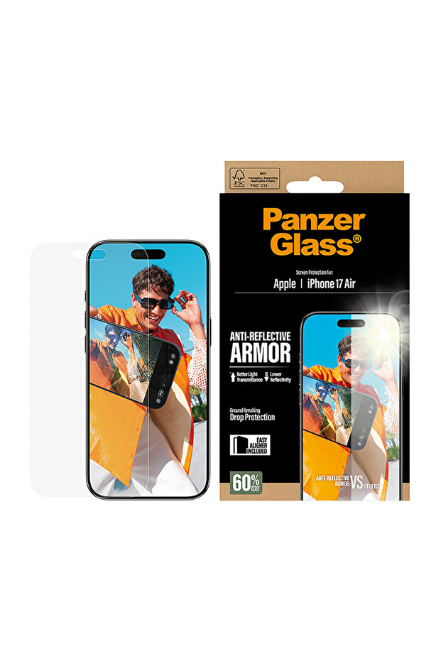 واقي شاشة مضاد للانعكاس لهاتف iPhone 17 Air - شفاف