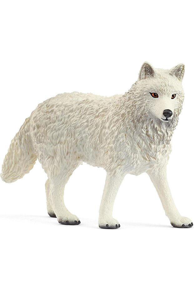 14880 Arctic Wolf Figurine – Realistic Snowy Wilderness Hunter Model for Kids (Ages 3–8)