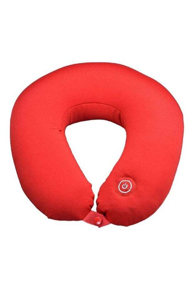 Neck Massage Pillow Cotton Red