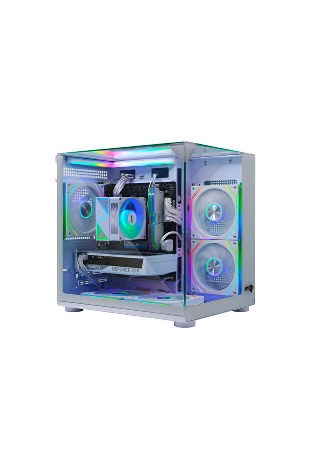 معالج ألعاب i5-14400F، بطاقة رسومات RTX 5060Ti سعة 8 جيجابايت، ذاكرة DDR5 سعة 16 جيجابايت، قرص SSD سعة 1 تيرابايت، 700 واط، مراوح ARGB 5، نظام تشغيل Windows 11 Pro - 1