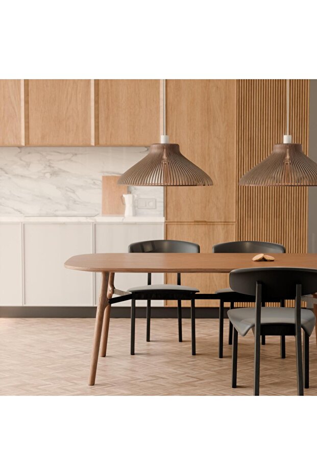 Ahşap Avize Salon Avizesi Rustik Avize - 1