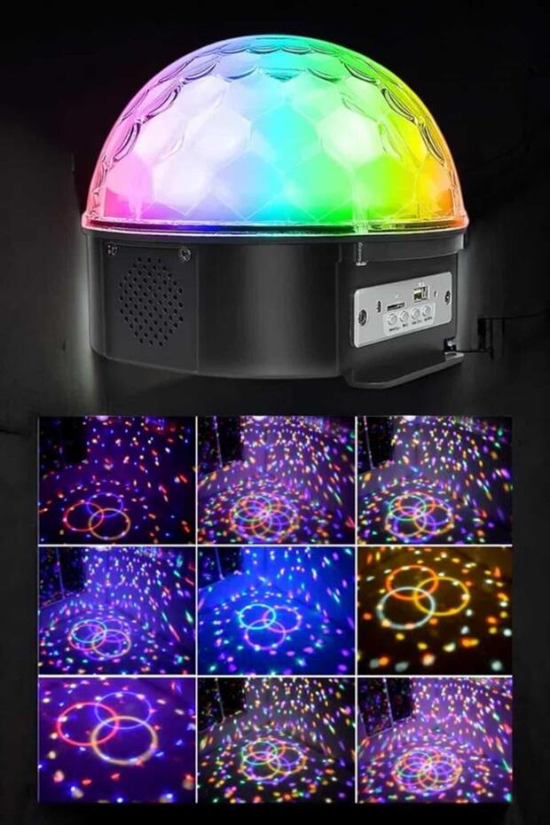 Multicolor desktop disco ball with bluetooth and remote control - 1